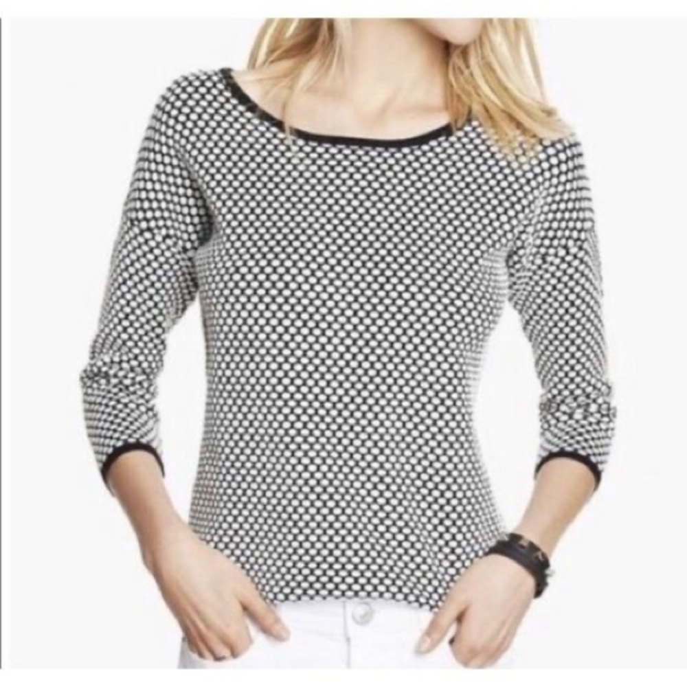 Express Grey Polka Dot Sweater